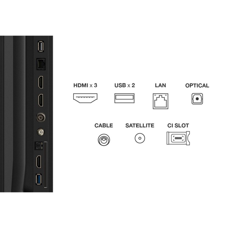 TCL 75V6C-UK 75" 4K Direct LED HDR TV Google TV