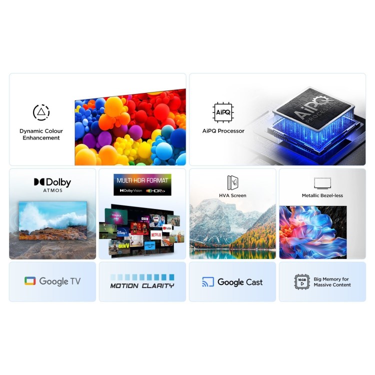 TCL 75V6C-UK 75" 4K Direct LED HDR TV Google TV