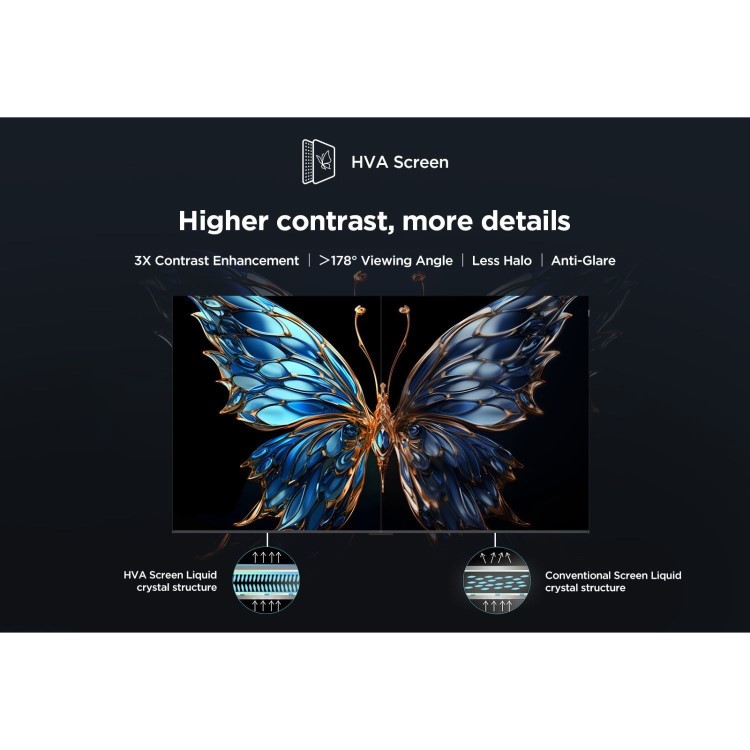 TCL 75V6C-UK 75" 4K Direct LED HDR TV Google TV